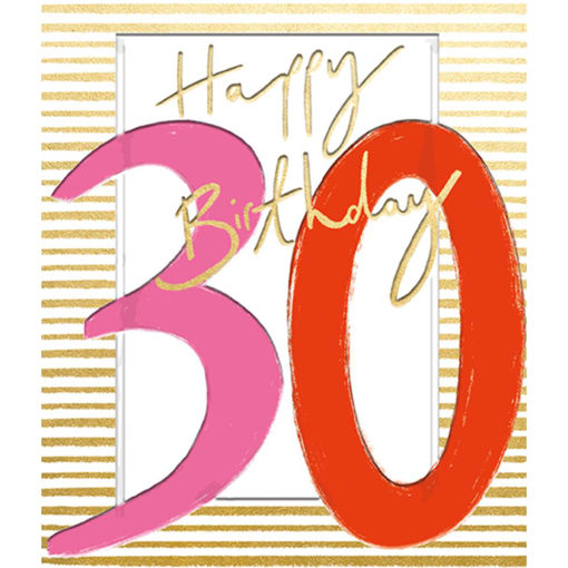 Picture of HAPPY 30TH BIRTHDAY CARD